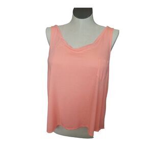 American Eagle Outfitters Women's Size XL Dressy Pocket Tank Light Coral Pink